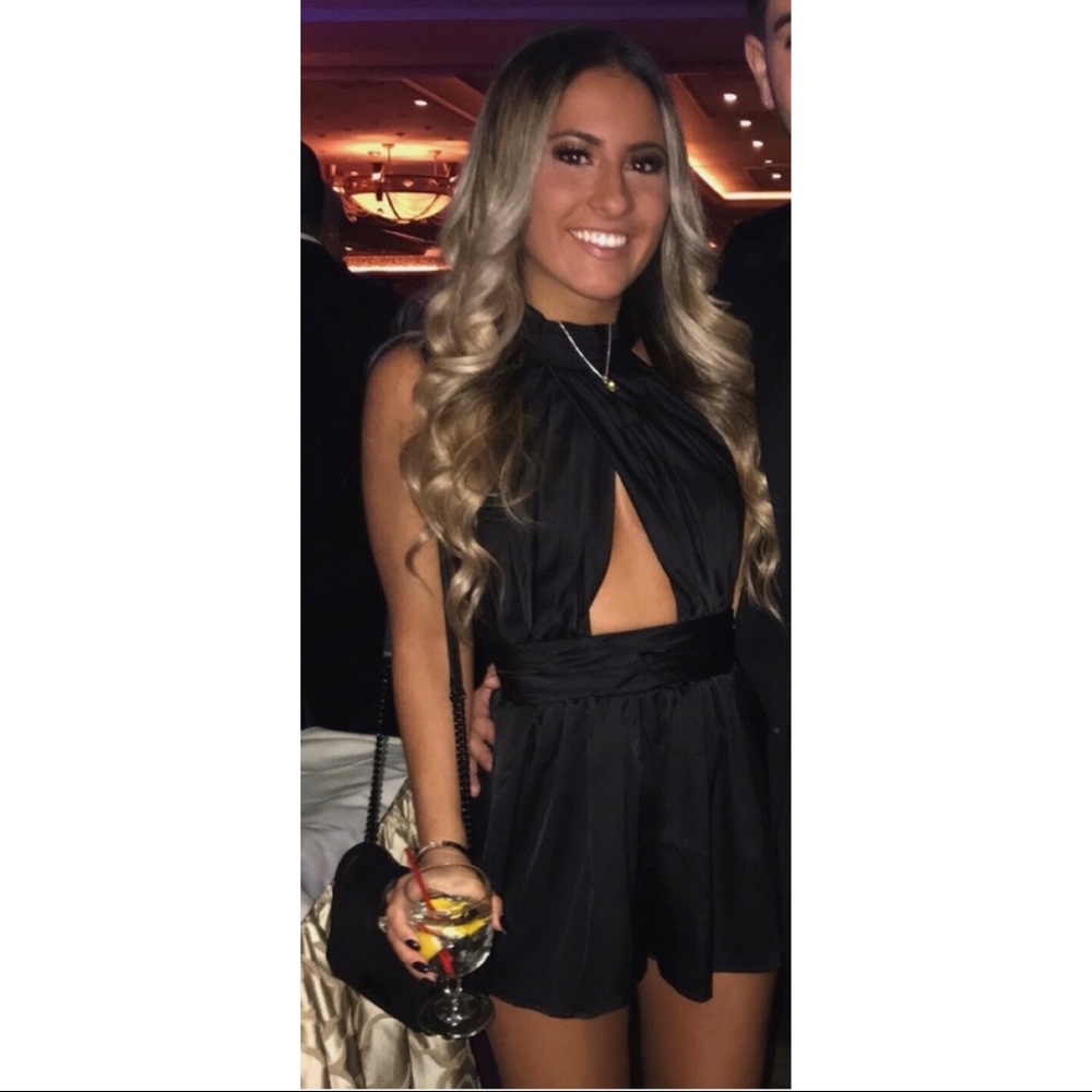 High Neck Keyhole Romper